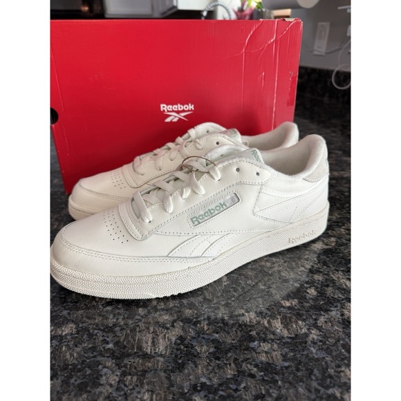 Unisex Reebok‎ Classic Leather C Revenge Trainers  Chalk/white Sz 13 M. 14.5 L